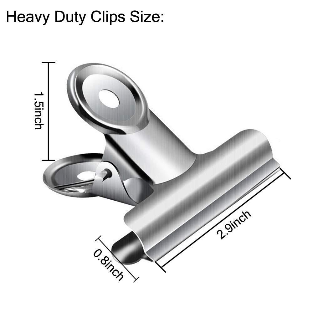 Try chip clips heavy duty thicker metal chip bag clips paper clips clamps grip clips for kitchen office 12 pcs 3 inch