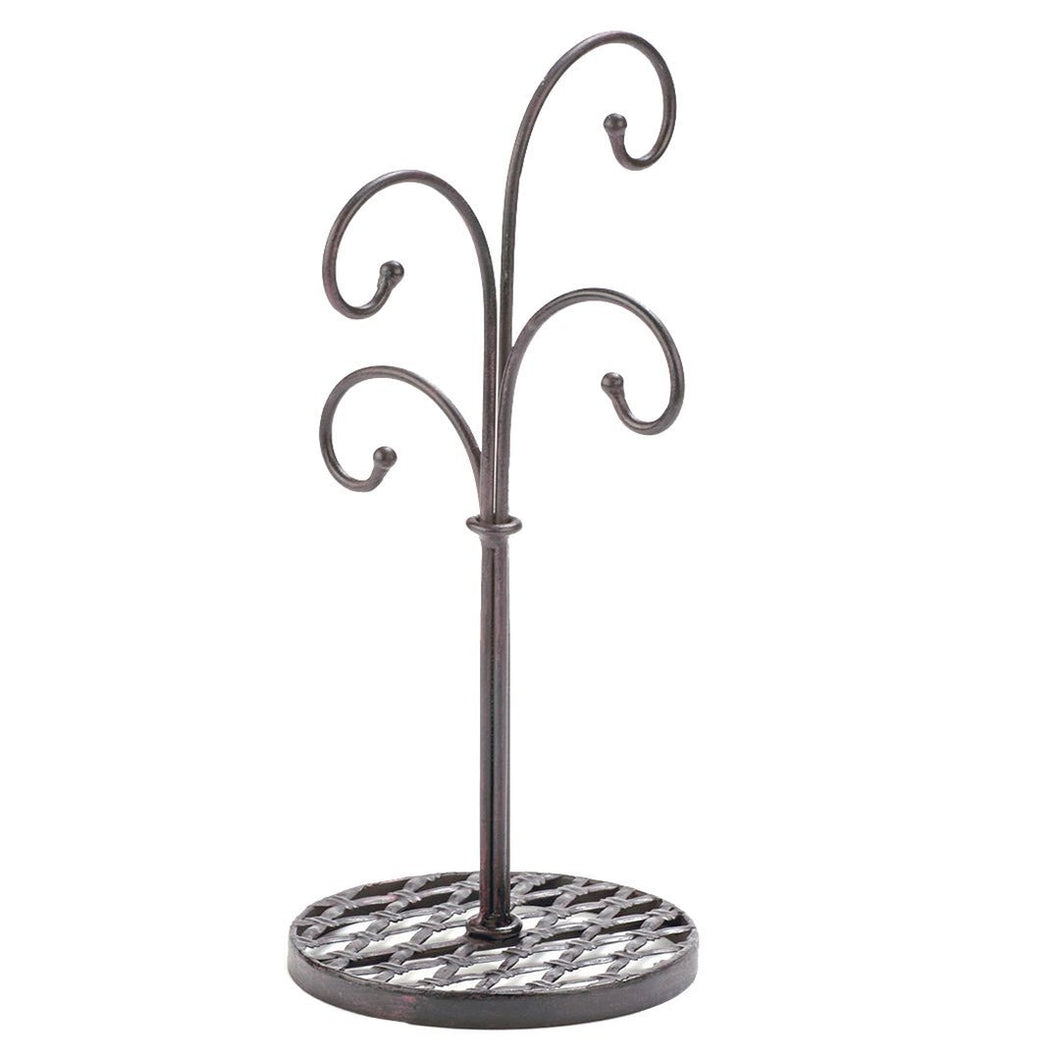 Order now red co curved tree 4 arm metal kitchen stand cups and mugs holder in mahogany finish 16