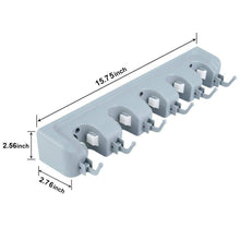 Results joshnese mop broom holder broom hanger with 5 positions and 6 hooks wall mounted broom organizer home tools storage rack for kitchen garden and garage