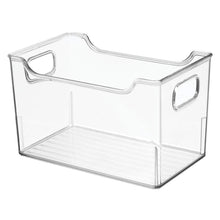 Online shopping mdesign plastic kitchen pantry cabinet refrigerator or freezer food storage bin with handles organizer for fruit yogurt snacks pasta bpa free 10 long 8 pack clear