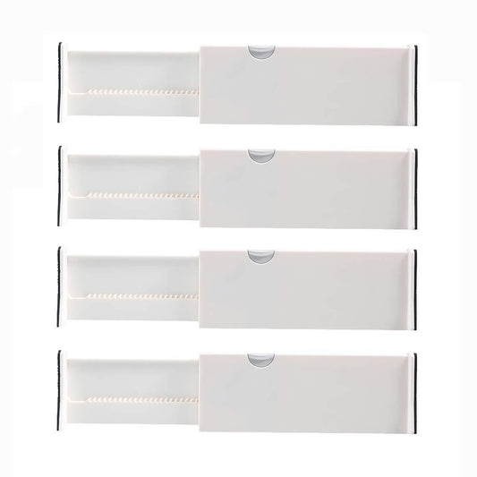 Order now kingrol 4 pack adjustable drawer organizer dividers with foam ends for kitchen dresser bedroom bathroom office storage