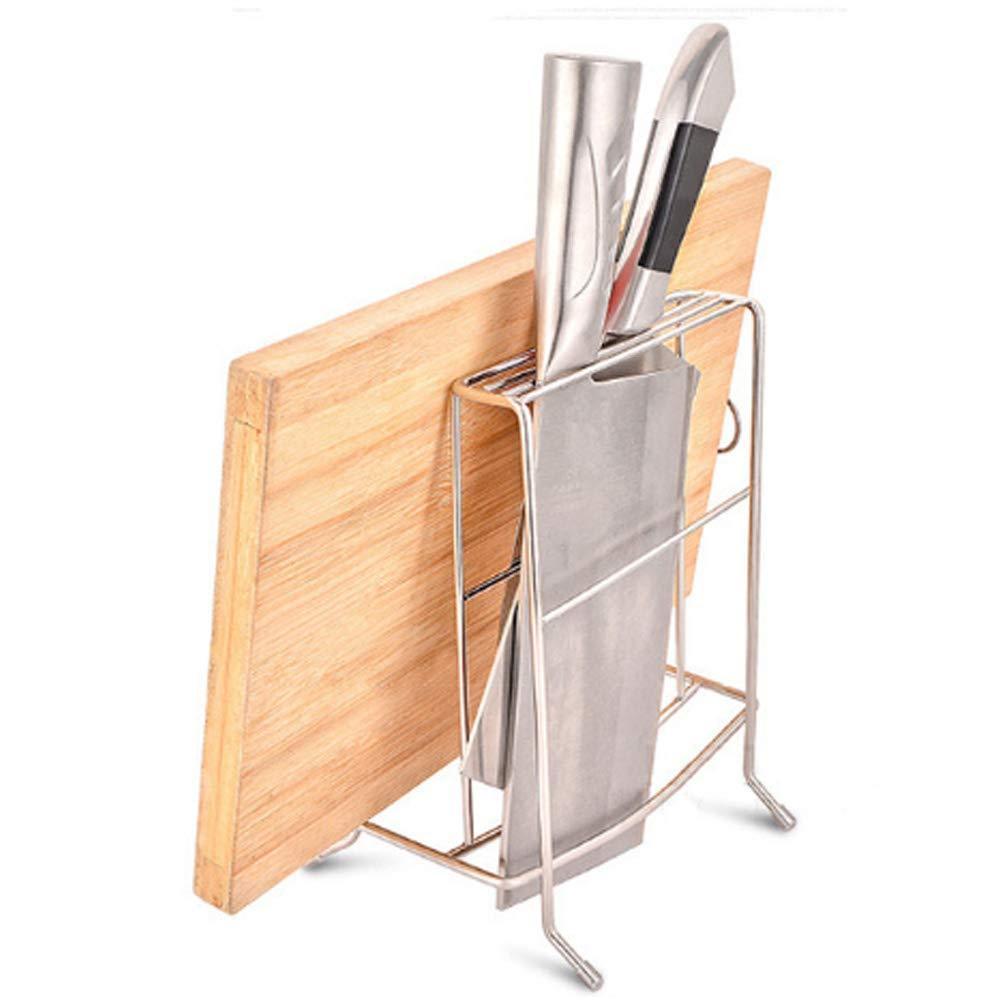 Discover the kingwa stainless steel chopping board holder with 2 slot for kitchen knife and 1 slot for chopping board or pot lid