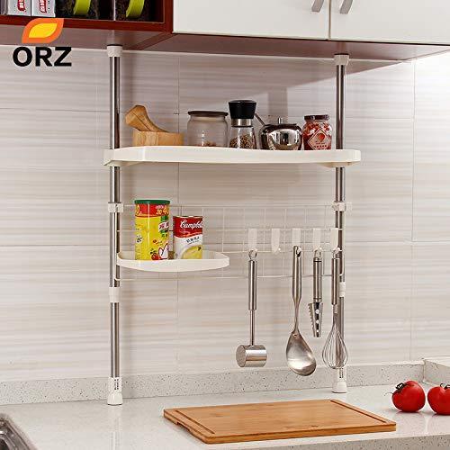 Shop gano zen kitchen adjustable shelf creative seasoning condiment pot holder cooking utensil hanger kitchen organizer storage rack