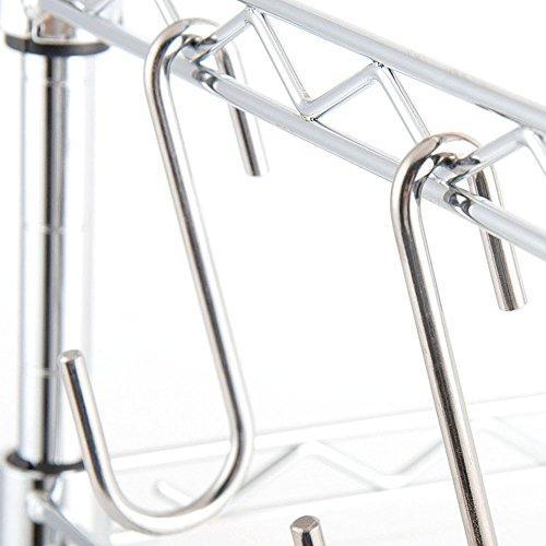 Save on ruiling chrome finish steel s hook cookware universal pot rack hooks sturdy hanging hooks multiple uses for kitchenware pots utensils plants towels set of 10