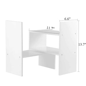 Selection desktop organizer office storage adjustable display bookshelf double shelf desk supplies for office kitchen multipurpose rack