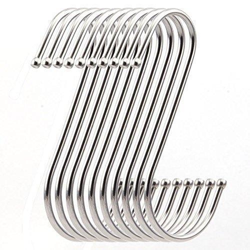 Cheap nxg 20 pack 4 inches s shape hooks heavy duty stainless steel hanging hooks ideal for kitchen office home garden workplace