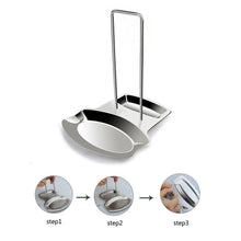 Organize with stainless steel lid and spoon rest utensils lid holder spoon holder lid rest lid shelf kitchen utensils holder soup spoon rack