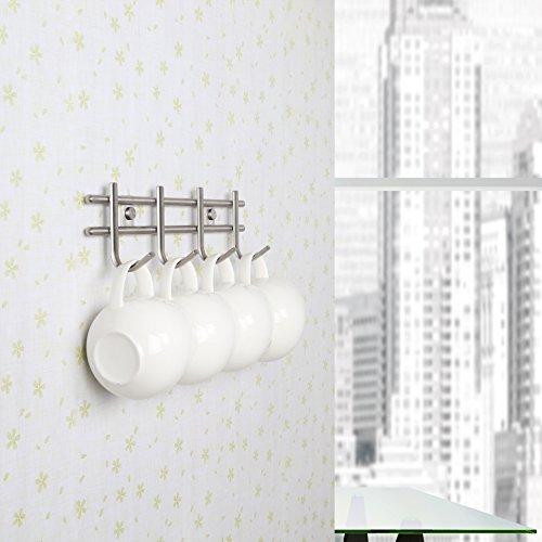 Shop here urevised wall mounted coat rack hooks heavy duty wall hooks rack robe hooks metal decorative hook rail for bathroom kitchen office entryway hallway closet hooks brushed finish