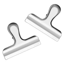 Heavy duty chip bag clips 3 inches wide stainless steel chip clips for bread coffee food bags office school kitchen home usage clips6 pack