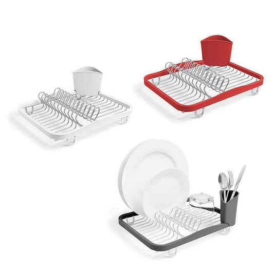 LPZ Separate Dish Rack Dishware Shelf Kitchen Sink Rack Storage Simple Drain Cold Dish Rack Home LPZV (Color : White)