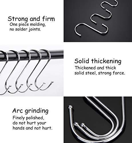 Exclusive 30 pack premium round kitchen s hooks heavy duty s hanging hooks hangers stainless