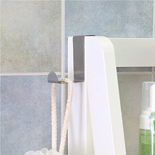 Cheap foccts 6pcs over the door hooks z shaped reversible sturdy hanging hooks saving organizer for kitchen bedroom cabinet drawer