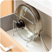 Discover the stainless steel pot rack kitchen chopping board lid pot pan storage shelf drain tableware shelves cooking tools holder 1