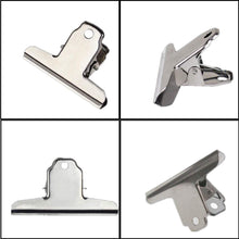 Budget comok 12pcs 2 inch wide bulldog clip silver stainless steel file money binder clips clamps metal food bag paper clips for drawing board painting pictures photos and home kitchen office supplies