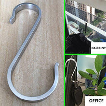 Products 10 pcs s shape stainless steel hooks for kitchenware utensils clothes towels gardening tools extended wall mount tool holder