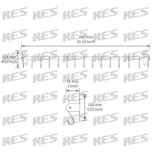 Shop for kes kitchen rail rack wall mounted utensil hanging rack brushed stainless steel hanger hooks for kitchen tools pot towel 15 sliding hooks kur209s80 2