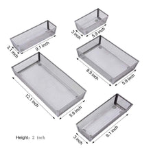 Related expandable kitchen drawer organizer 5 separate compartment with anti slip mats mesh kitchen cutlery trays silverware storage kitchen utensil flatware tray