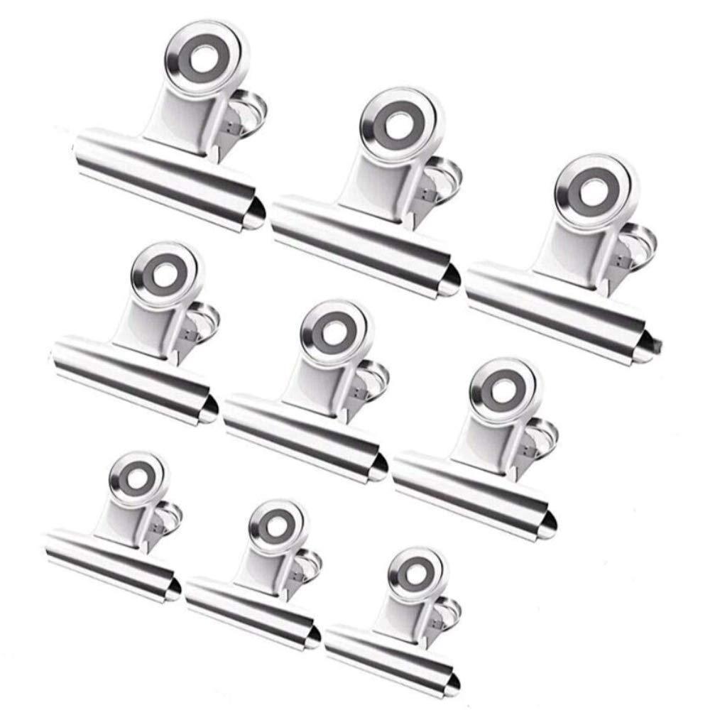 The best chip bag clips heavy duty 9 pack stainless steel food bag clips for coffee snack bread bag ideal for kitchen office home use 2 95 2 48 1 96 inch