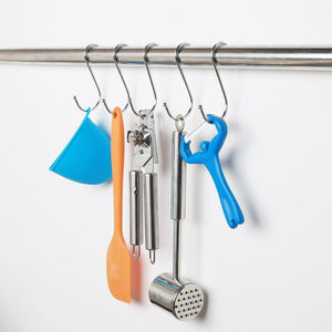 Results mxy s hook s shaped hanging stainless steel hooks tool pack of 5 pcs metal hooks hangers for home kitchen and garage gardening tools
