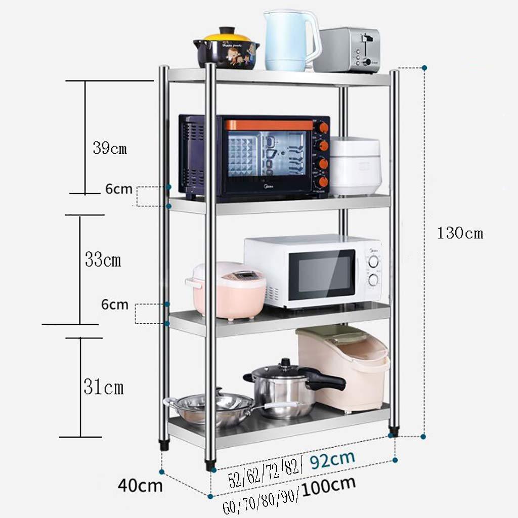 Buy now kitchen shelf stainless steel microwave oven rack multi function kitchen cabinet and cabinet rack storage rack 5 sizes kitchen storage racks size 10040130cm