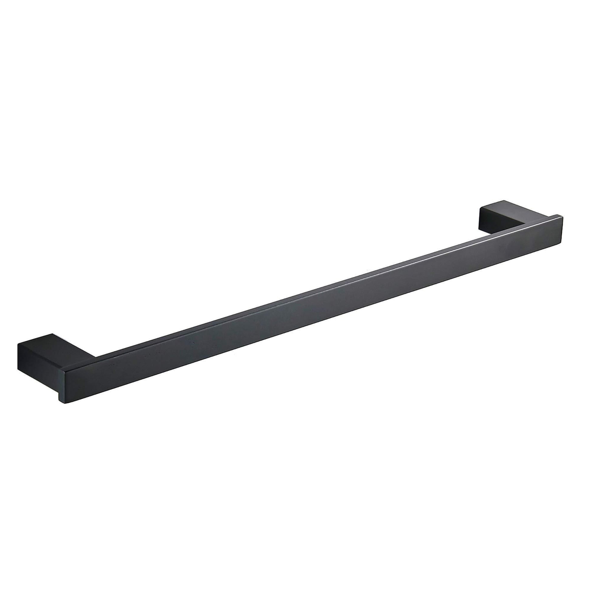 Top rated koolift single towel bar rack bathroom towel hanger shower rail hand towel holder heavy duty kitchen space saving shelf hanging rod storage stainless steel matte black wall mount