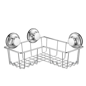 Products blitzlabs shower caddy with suction cup corner basket shelf with hooks shampoo holder stainless steel bathroom accesoories for bathroom kitchen rustproof