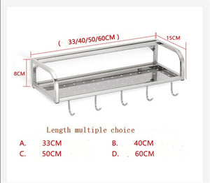 Shop for stainless steel kitchen shelf seasoning shelves wall hanging spice holder multifunction kitchen and bathroom pendant size d