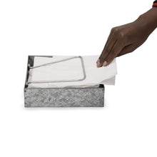 Storage mind reader galvanized 2 pack flat storage organizer with pivoted arm counter top napkin holder kitchen brunch picnics silver one size 2napgalv sil