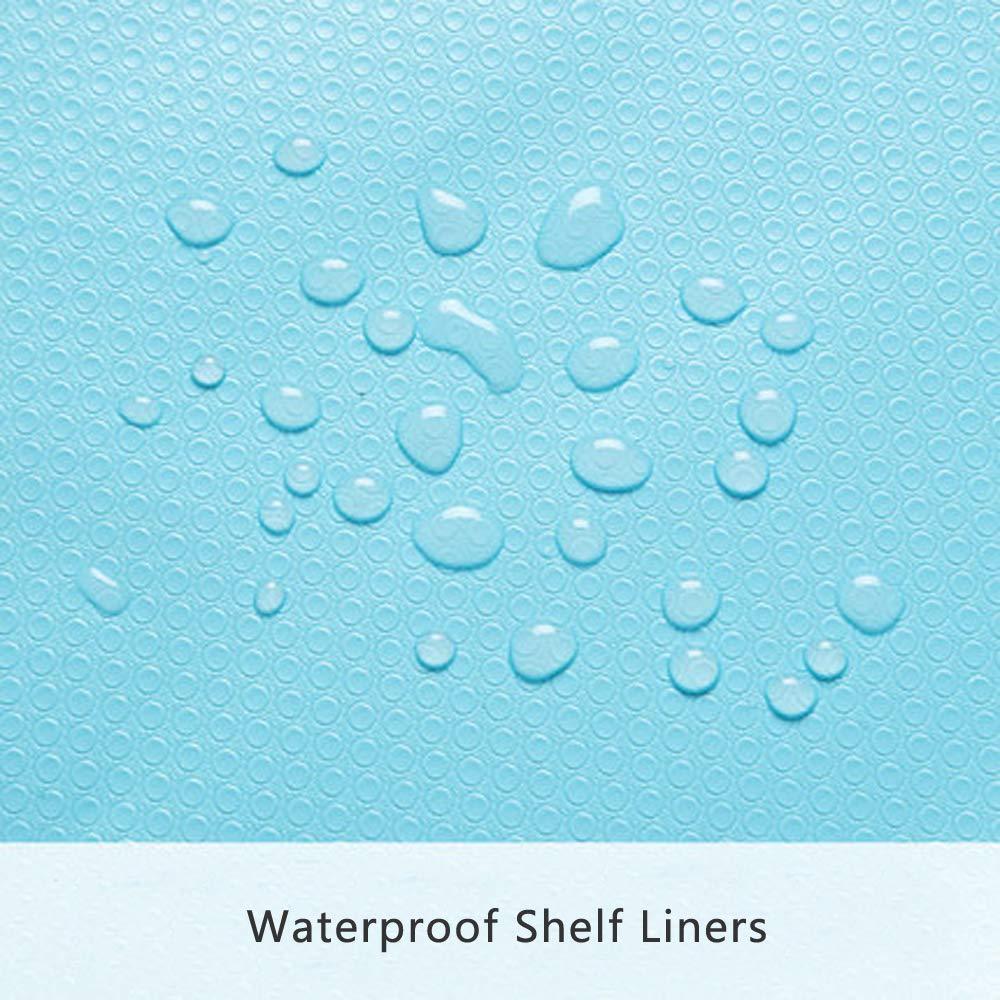 Budget bloss premium quality shelf liner drawer pad refrigerator pad healthy fridge mats non adhesive antibacterial antifouling cabinet for kitchen home cupboard desks blue 17 7 59