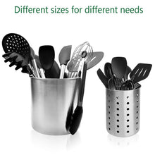 Discover the utensil holder stainless steel kitchen cooking utensil holder for organizing and storage dishwasher safe silver 2 pack