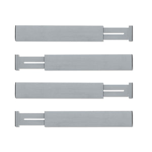 Results utoplike 4 pack bamboo kitchen drawer dividers adjustable drawer organizers spring loaded works in kitchen dresser bathroom bedroom baby drawer desk gray