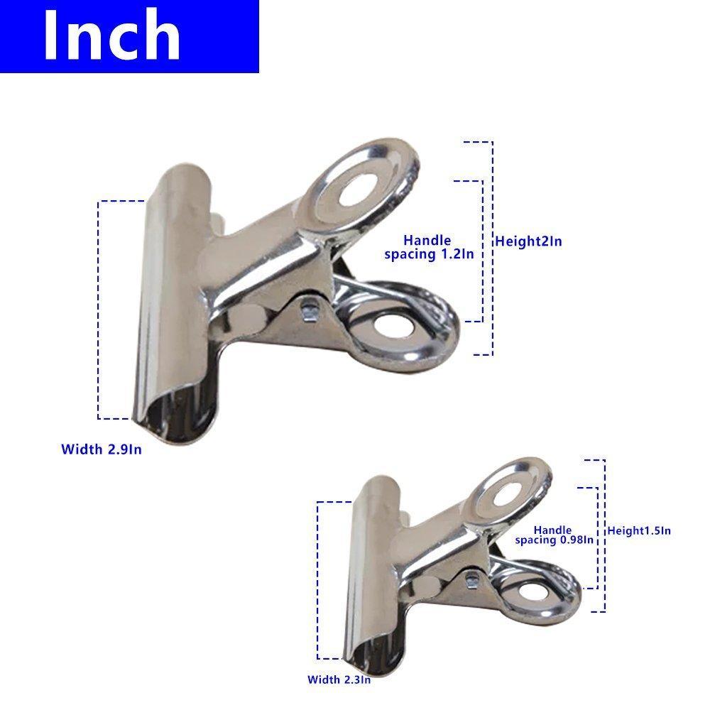 New clip clips for chip bags 10 heavy duty stainless steel clips for air tight seal grip on coffee food bags office kitchen home usage