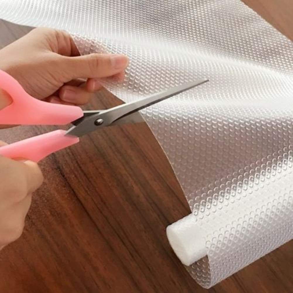 Top rated yoedaf 1 roll non slip drawer mat eva transparent waterproof cabinet shelf liner storage pad rubber kitchen cupboard wardrobe moisture proof 30x150