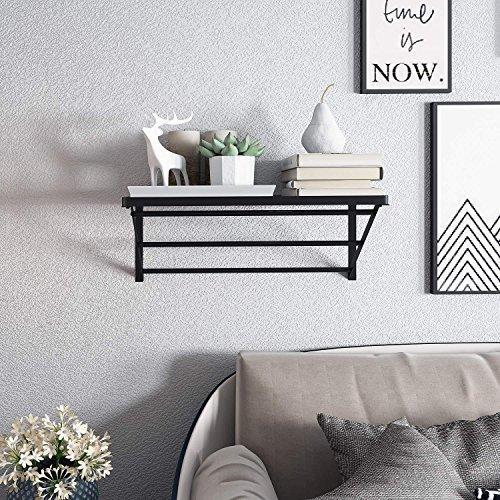 On amazon kaluo 3 tier hanging wall mount pot rack kitchen storage shelf with 10 hooks for kitchen cookware utensils pans household items