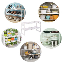 Featured kelixu under sink organizer under cabinet storage 2 tier adjustable kitchen sink organizer with stainless steel pipes and 10 removable panels multifunctional storage rack for kitchen white
