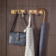 Great self adhesive key holder for wall small wall hook rack stainless steel for kitchen bathroom cabinet modern decorative natural bamboo key rack holder organizer for towel robe