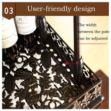 Best warm van industrial vintage metal bar wine glass hanging rack retro upside down stemware goblet wine glass holder tableware bottle floating shelf for home kitchen bronze 47 2l