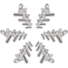 Shop for gydandir 24 pcs heavy duty stainless steel binder clips hinge clips for documents files pictures chip bags home office school kitchen supplies assorted 4 size silver