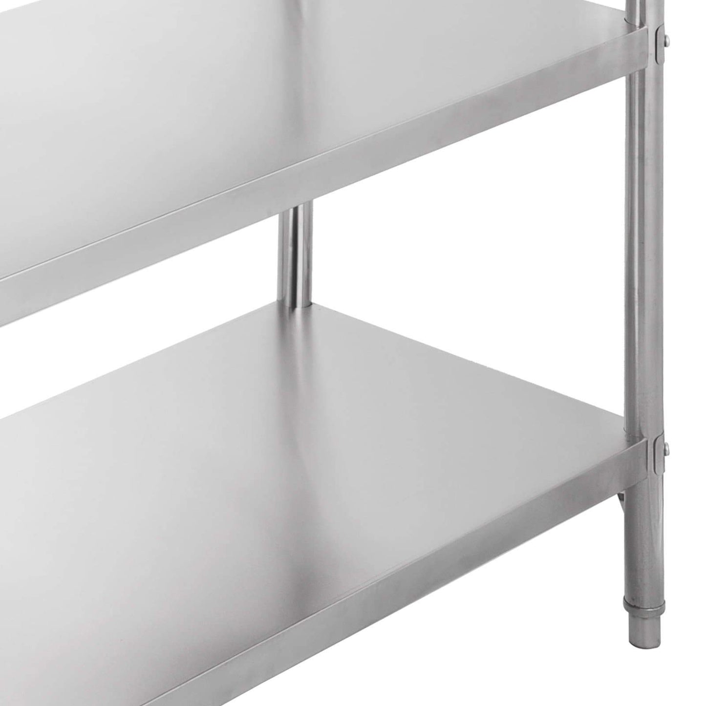 Best happybuy stainless steel shelving units heavy duty 4 tier shelving units and storage shelf unit for kitchen commercial office garage storage 4 tier 400lb per shelf