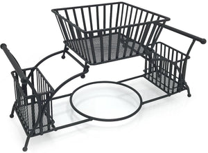 Cheap sorbus utensil caddy use for napkin cutlery plate holder stackable flatware caddy tabletop organizer ideal for dining table party buffet kitchen entertaining black