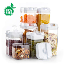 Shop for airtight food storage containers vtopmart 7 pieces bpa free plastic cereal containers with easy lock lids for kitchen pantry organization and storage include 24 free chalkboard labels and 1 marker