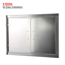 Exclusive co z outdoor kitchen doors 304 brushed stainless steel double bbq access doors for outdoor kitchen commercial bbq island grilling station outside cabinet barbeque grill built in 30 5w x 21h
