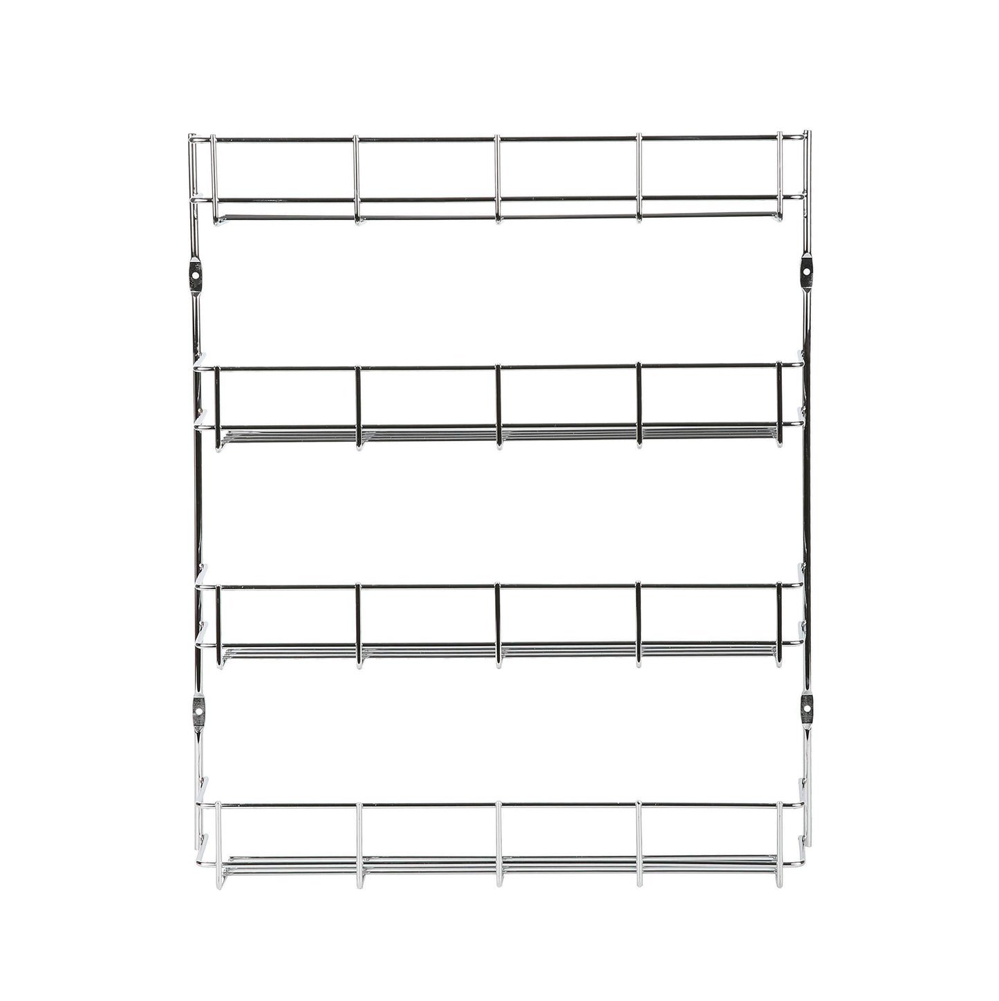 New exzact exerz herb and spice rack 4 tiers kitchen shelf organiser for jars perfect space saving and storage wall mountable or cupboard door fitting fixings included in the package exsr004 4