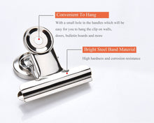 Storage organizer super strong refrigerator magnetic clips for fridge coideal silver metal medium heavy duty magnetic bulldog hook clips with neodymium magnet for calendar photo home kitchen deco 2 inch 6 pack