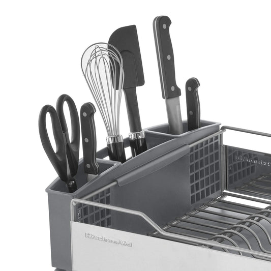 KitchenAid KNS896BXGRA Full Size Dish Rack, Light Grey