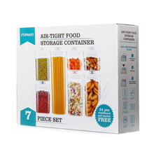 Select nice airtight food storage containers vtopmart 7 pieces bpa free plastic cereal containers with easy lock lids for kitchen pantry organization and storage include 24 free chalkboard labels and 1 marker