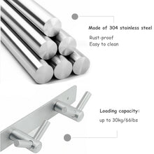 Top rated wall mounted coat rack bosins stainless steel coat hooks hook rack for bedroom bathroom foyer hallway entryway kitchen 16 hooks
