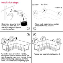 Order now blitzlabs shower caddy with suction cup corner basket shelf with hooks shampoo holder stainless steel bathroom accesoories for bathroom kitchen rustproof