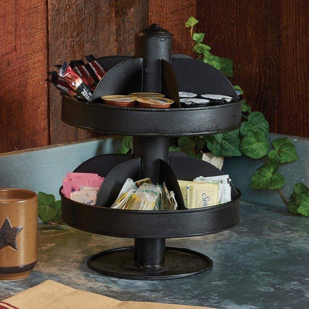 Purchase park designs rustic 2 tier 13 lazy susan vintage kitchen spinning organizer