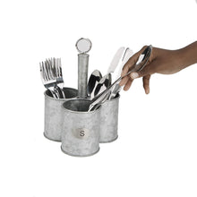 Get mind reader 3sgcadut sil 3 cup utensils caddy cutlery serve ware holder flatware silverware organizer forks spoons knives kitchen silver one size metal